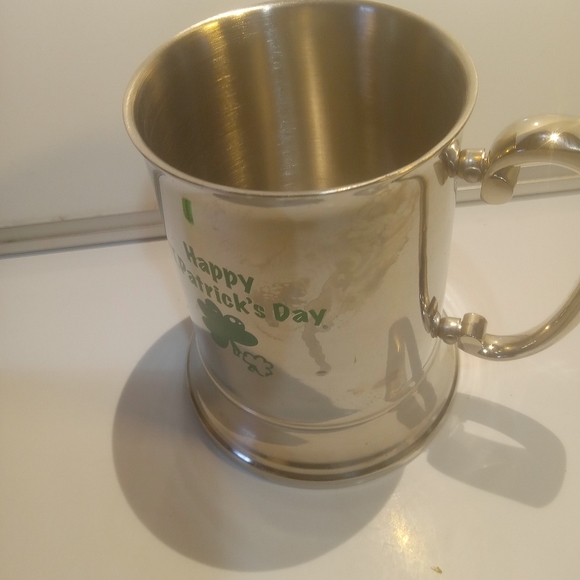 Happy St. Patrick's Day” Stainless Beer Mug - Picture 7 of 8